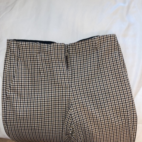 Mango Plaid Pants Size 4 - Picture 3 of 7